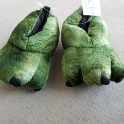 Children's Place Dino Slippers - Size Toddler 4-5