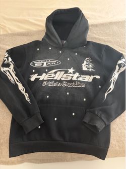 Hellstar Path to Paradise Hoodie Black – Size L (Heavy Cotton)