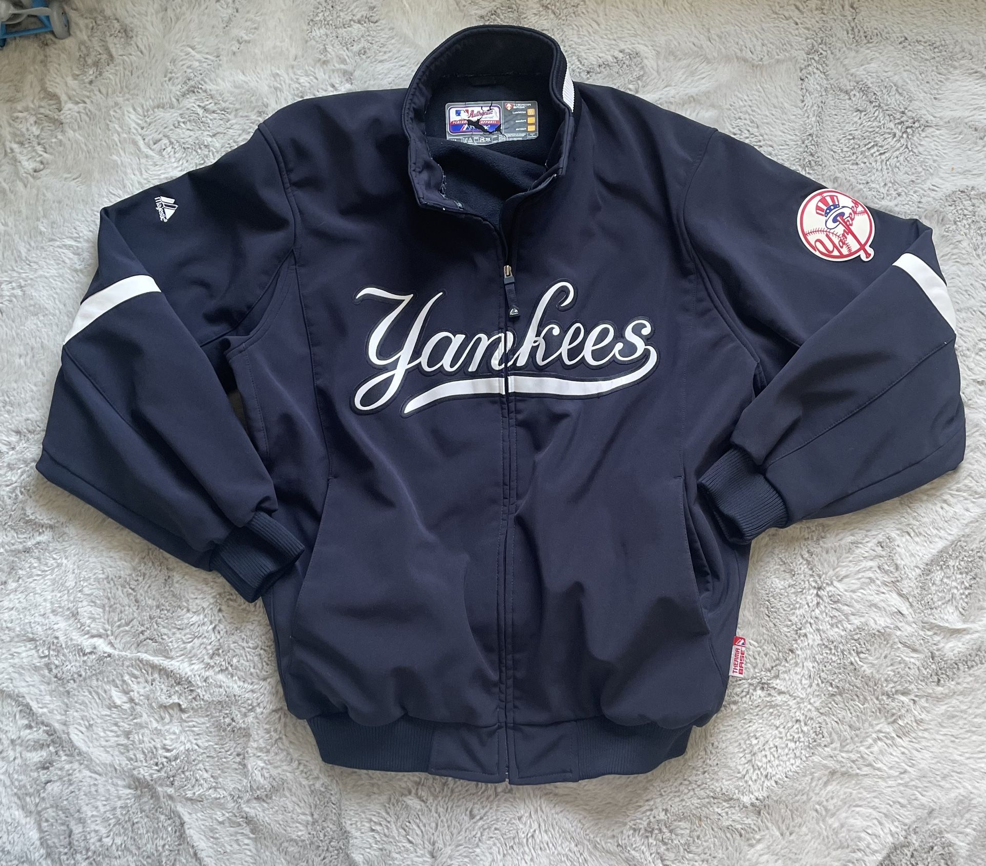 Officials YANKEES Clubhouse Performance Jacket, Mens XL EUC