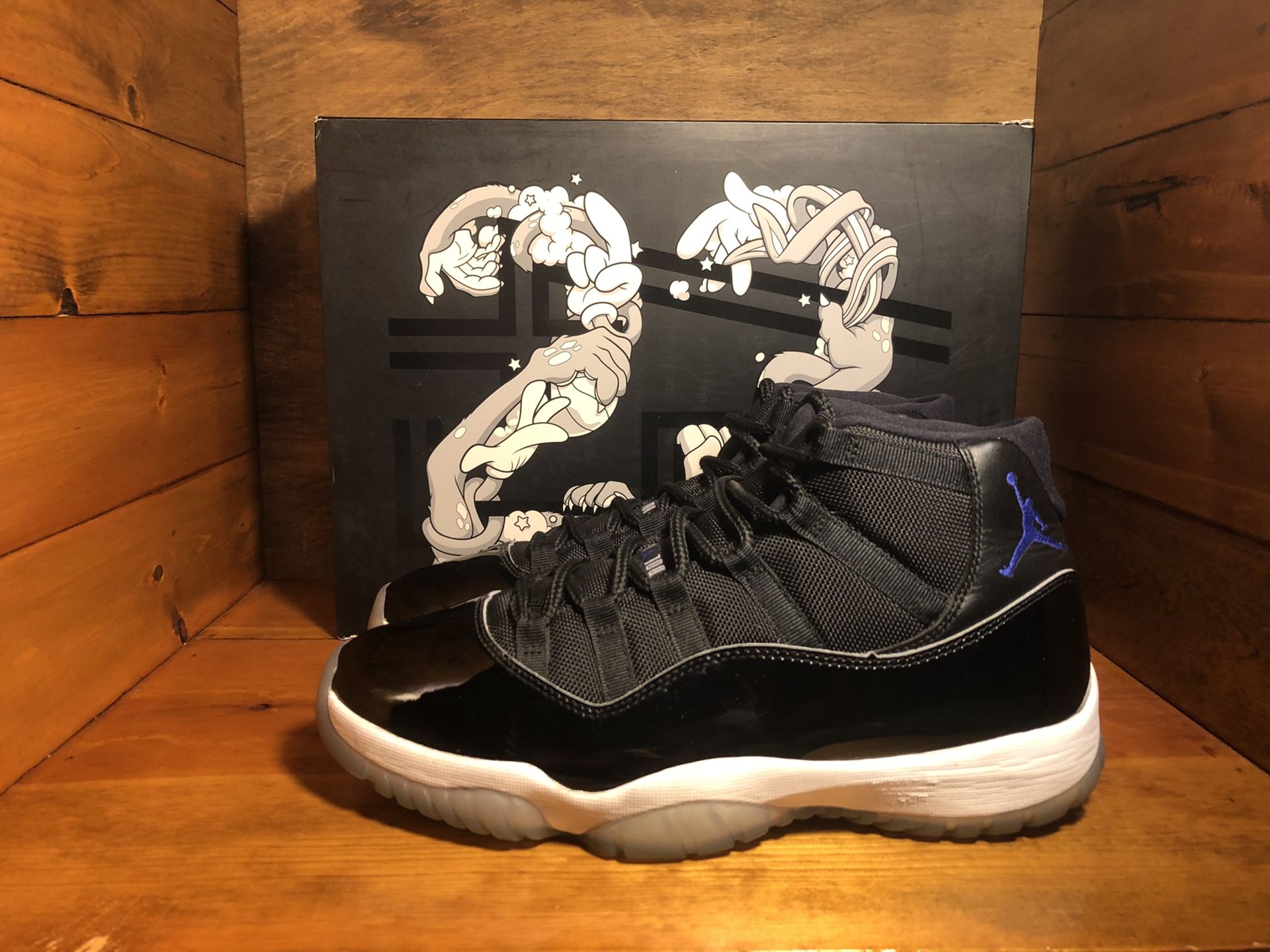 Air Jordan 11 Retro “Space Jam” size 9.5 with box & receipt