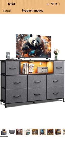 Fabric storage organizer/tv stand/dresser