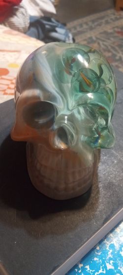 Handmade resin skull 3.5"  tall