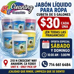 laundry detergent 5 gallons líquid