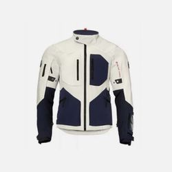 BMW Motorrad Rallye motorcycle suit jacket and pant.