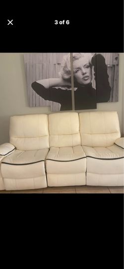 Beautiful elegant upscale luxury All Electric powered Italian Sofa And Loveseat
