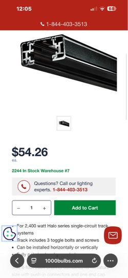 8ft Track light system