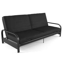 Classic and contemporary - Modern home DHP Miles Metal Futon Frame with Black Cusion