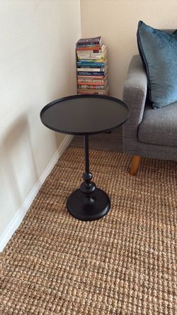 Black side table