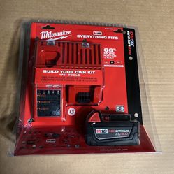 BRAND NEW Milwaukee M18 Red Lithium-Ion XC5.0 Battery & Charger Kit  #48-59-1850