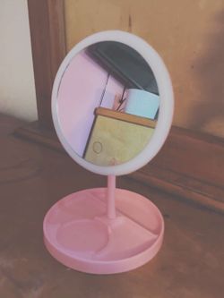Pink Vanity/Makeup Mirror