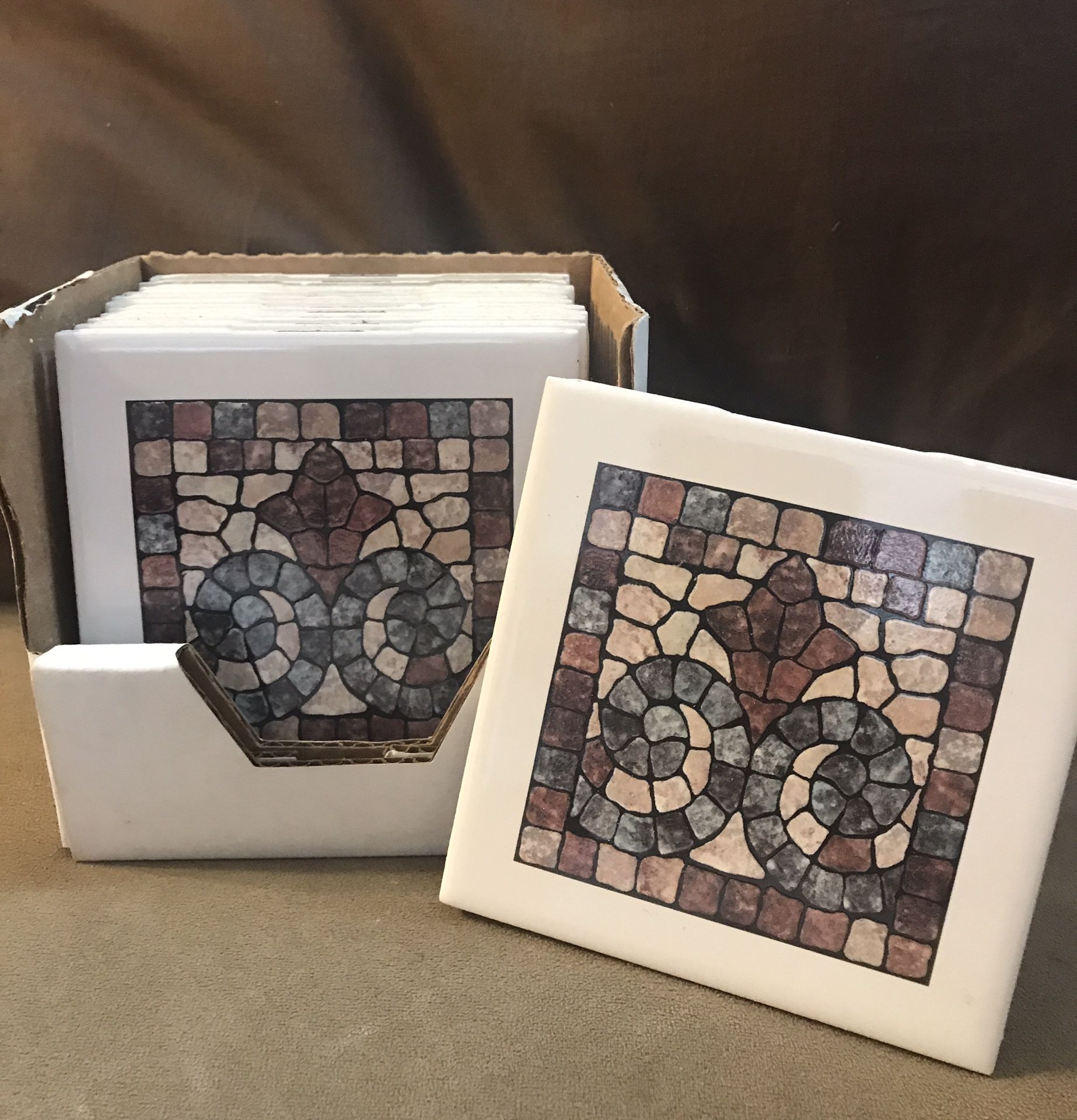 4x4 Renaissance Mosaic Tile 2 Each Or Set Of 12 For 15 For Sale In