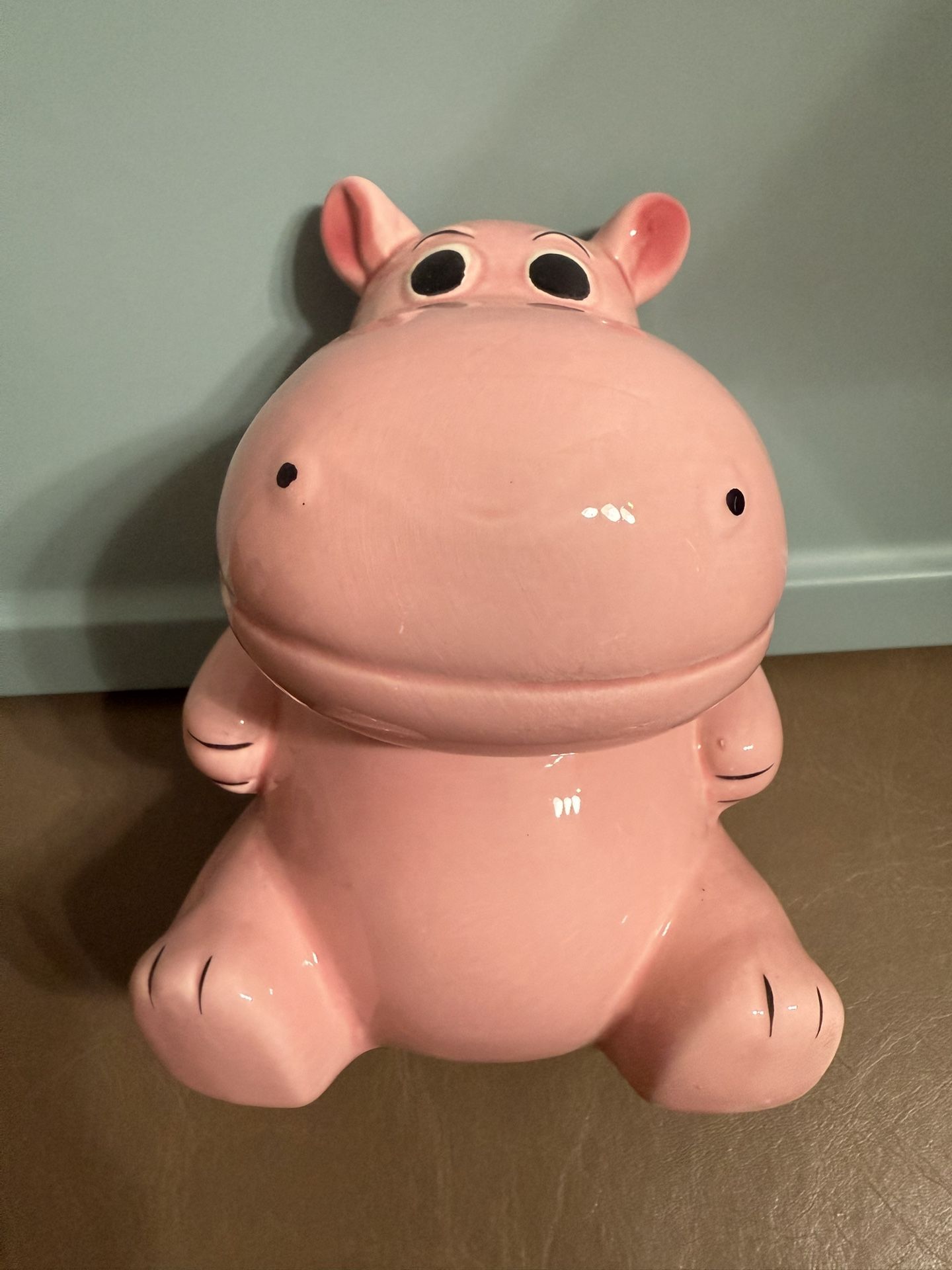 Pink Hippo Coin Bank
