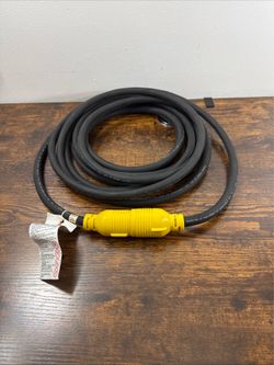 Houseables 30 Amp Generator Cord, L6-30R, L6-30P, 25 Feet,250V,