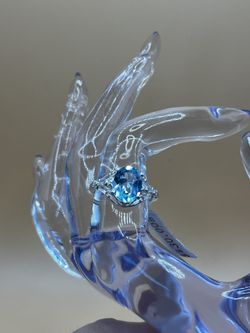 Beautiful Sky Blue Topaz Ring