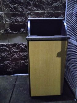 Commercial Indoor Trash Can with Swing Lid