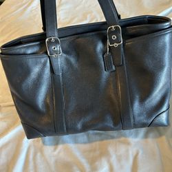 Coach Black Leather Large Satchel
