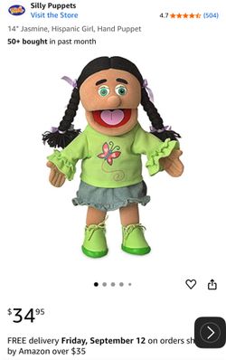 Silly Girl Puppet Jasmine (Hispanic)