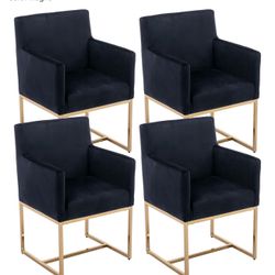 Set 4 Sillas Para Comedor Color Negro!! 