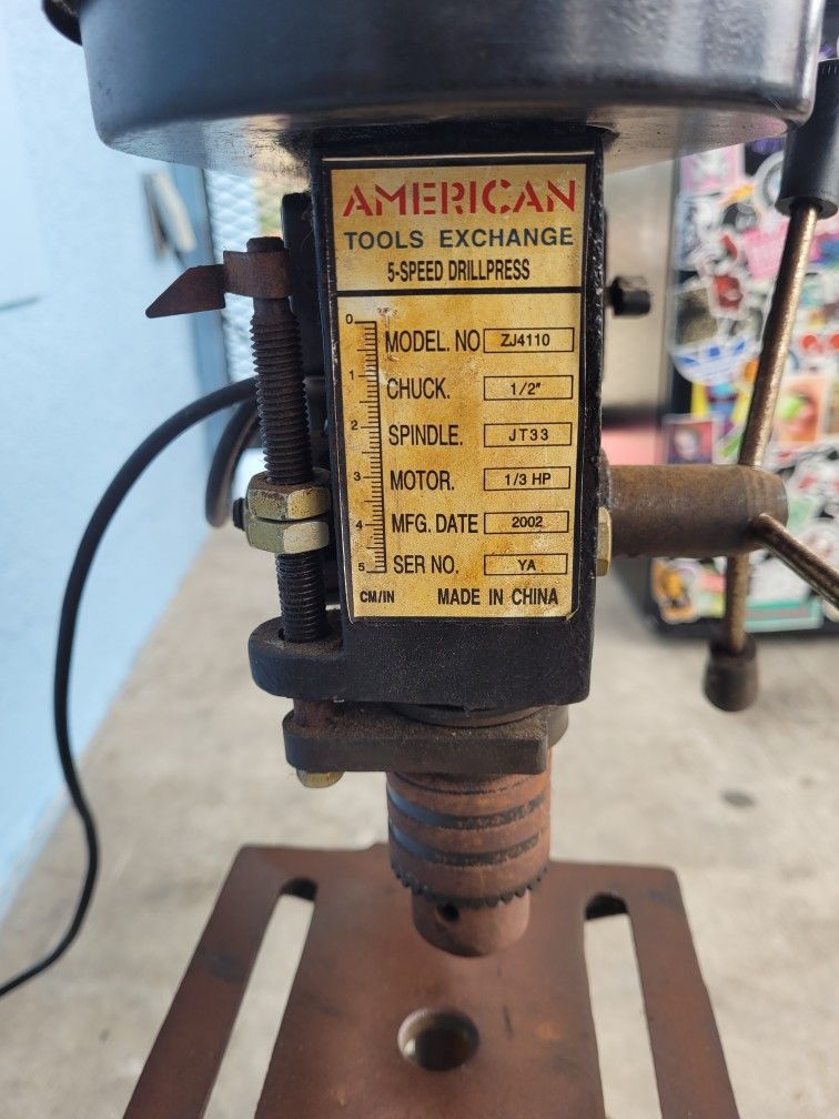 American Tool Exchange 5 Speed Drill Press for Sale in Anaheim, CA