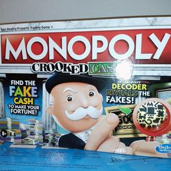 Monopoly Twisted Cash Board Game for Families and Kids Ages 8 and Up, Includes Mr Decoder to Find Fakes, Game for 2-6 Players