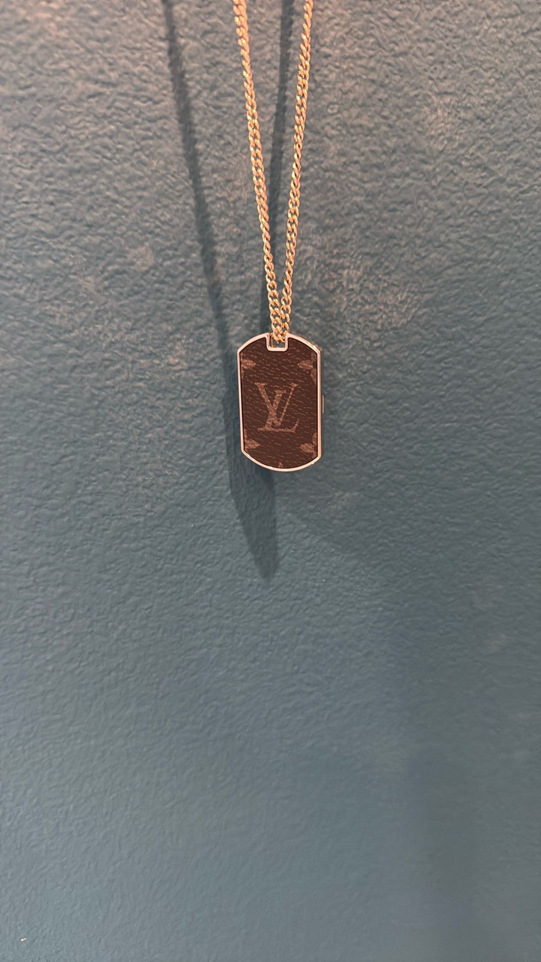 Louis Vuitton Silver Eclipse Locket Necklace Never Worn