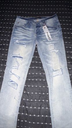 Purple jeans