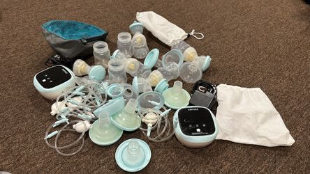 Zomee Bundle Z2 Double Electric Breast Pump Breastfeeding Baby Nursing