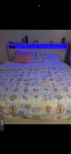 Bedframe with a mattress fairly new
