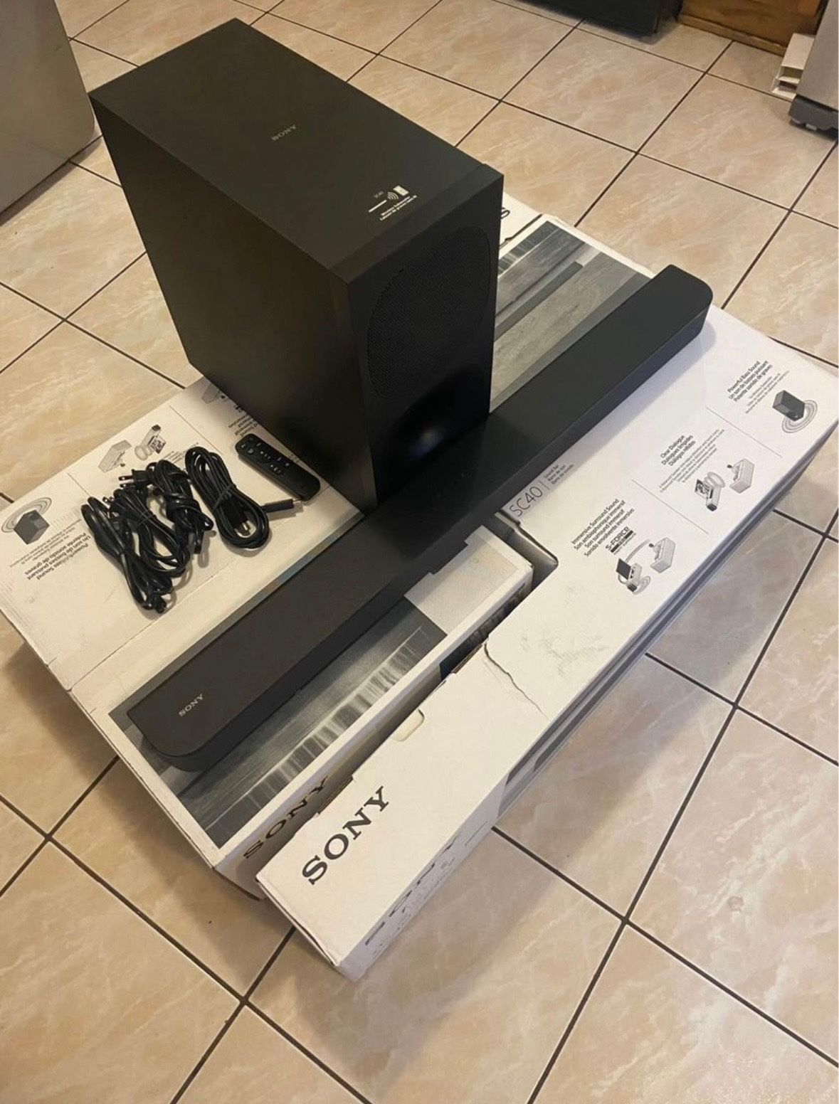 Sony HT-SC40 2.1ch Soundbar System – Immersive Home Theater Audio with Wireless Subwoofer