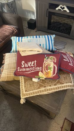 Throw pillows
