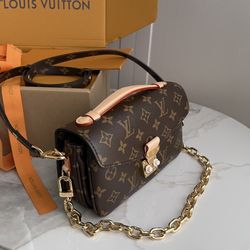 Classic old flower detachable shoulder strap coated canvas patchwork cow leather trim small postman bag hand-held cross-body shoulder bag(94)56