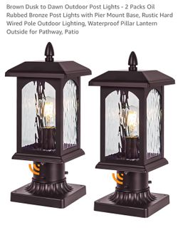 Outdoor post lights
