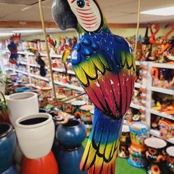 🔥🇲🇽Mexican Exotic Ceramic Hanging Toucan and Different birds In Ring 🐦 🐦‍⬛ ((Pájaros Exóticos De Cerámica))In Casa Barajas Pottery  Store 🪴🔥🇲