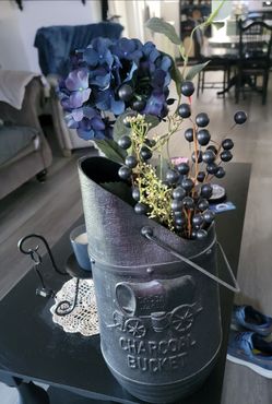 Fireplace ashe bucket or use as decor items not included 🤔