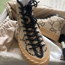 New- Gucci Men High top Sneakers 