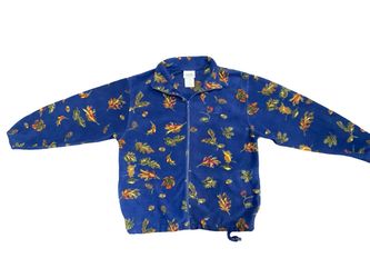 Northern Reflection a Women’s Leaf Print Fleece Jacket Size Medium
