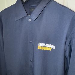 UT Graphic Coach Navy Jacket (Jean-Michel Basquiat)  Size XL 