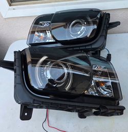 10-13 Chevrolet Camaro CCFL Projector Headlights Luces Focos Micas Faros Faroles Headlamps Chevy