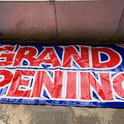 Grand opening sign