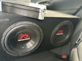 10” Subwooferss With Box And 1600 Watts Amp
