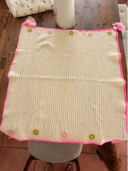 Handmade Crochet Baby Blankets – Pink & Yellow | Small & Medium