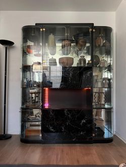 1980 italian bar or display cabinet