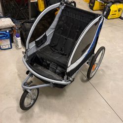 DELUXE BIKE TRAILER/JOGGER/STROLLER, BLUE