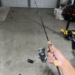 Diawa rod with shimano reel