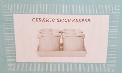 Martha Stewart Ceramic Spice Jar Set of 4.