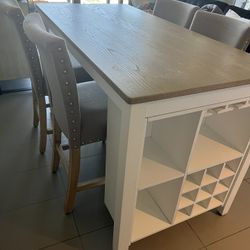 Kitchen Island Table With 4 Chairs