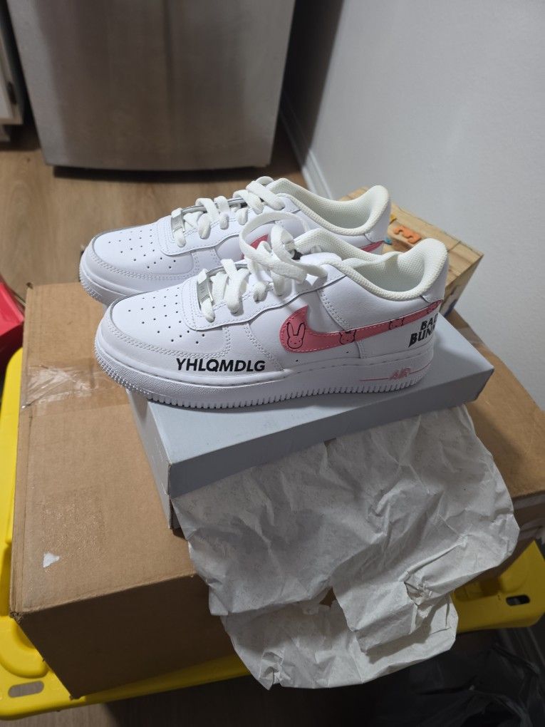 Custom Af1's Bad Bunny Nike Air Force Bad Bunny Air Force