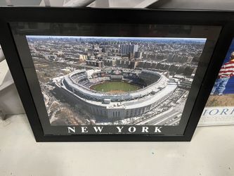 Framed Photo of New York Yankees Stadium