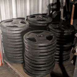 45lbs Rubber Olympic Plate $80/Pair