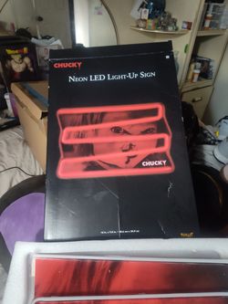 Neon LED Light Up Sign "Chucky"